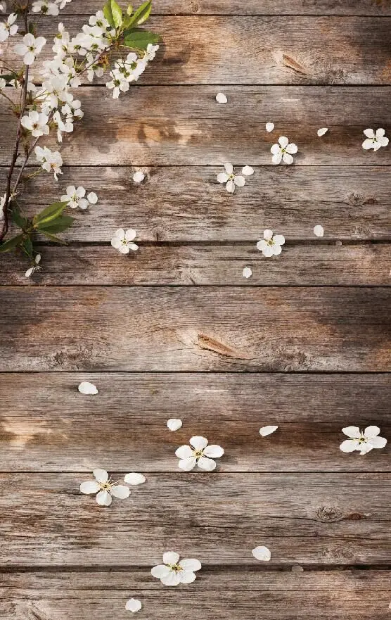 Spring flower backdrop printed photo wallpaper Washable