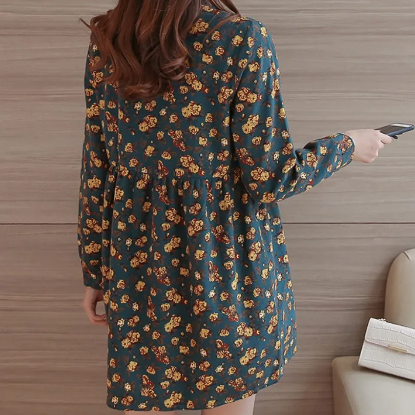 A Line Short Hamile Elbisesi with Print Fashion Vestidos Premama New Spring Maternity Clothes Dresses for Pregnant Women Outwear A Line Short Hamile Elbisesi with Print Fashion Vestidos Premama New Spring Maternity Clothes Dresses for Pregnant Women Outwear
