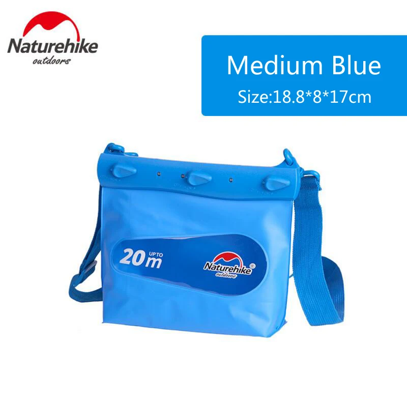 NatureHike Открытый Многофункциональный Водонепроницаемый сухой мешок ПВХ герметичные мешки для туризма пляжные спортивные телефонные чехлы сумка для плавания - Цвет: M BLUE