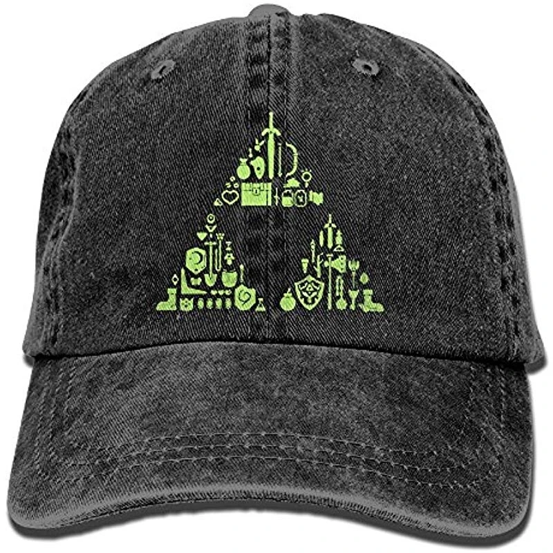 

Huagestroe Zelda Triforce Cowboy Visor Rear Cap Adjustable Cap