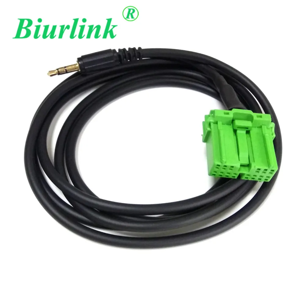 Biurlink In Car CD Changer Jack Plug Aux In Cable Adapter for Honda