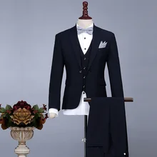 Абсолютно черный Взрослый бутик с длинными рукавами бизнес костюмы с брюками Средневековый Ренессанс Сплошной Костюм для вечеринки