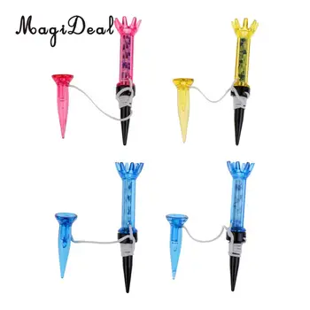 

MagiDeal Professional 4Pcs Plastic Magnet Tee 80mm Magnetic Flexible Golf Tees With Anchor Random Color - Golfer Tools Wholesale