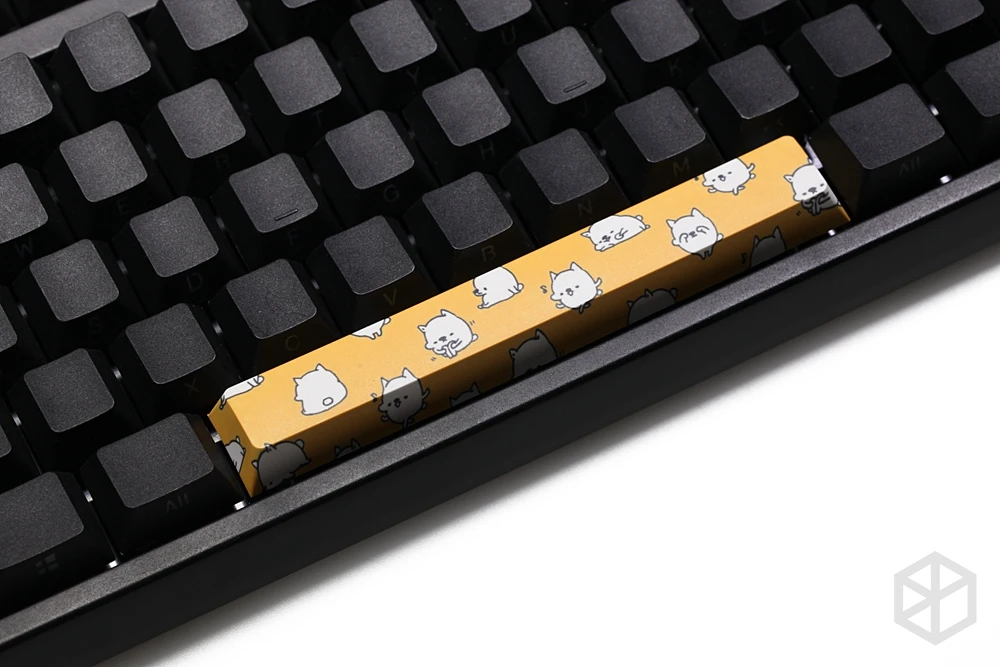  Novelty allover dye subbed Keycaps spacebar pbt custom mechanical keyboard ECG pig dog cat paw unic