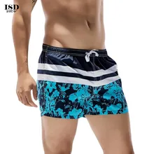 KLV Мужские дышащие плавки Брюки Одежда для плавания Шорты тонкая одежда цветочный принт sungas de praia homens# a30