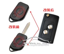 2 Buttons Modified Folding Flip Remote Key Shell For Citroen Old Elysee Picasso Car Key Blanks Case