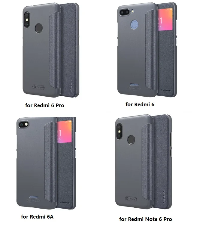 Xiaomi-Redmi-6-Pro-6A-Case-NILLKIN-Sparkle-Luxury-Flip-Leather-Cases-Redmi-5A-Back-Cover