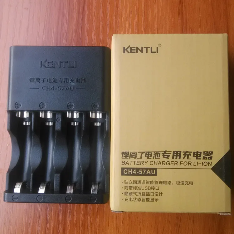Бесплатная доставка KENTLI CH4 57AU 4 слота USB зарядное устройство для 1 5 v AA литиевая