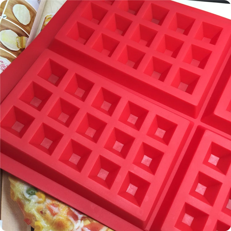 1 шт. DIY вафельница силиконовая форма антипригарная форма для вафель кухонная жаропрочная посуда формы для пирогов производители для духовки высокотемпературный Набор выпечки