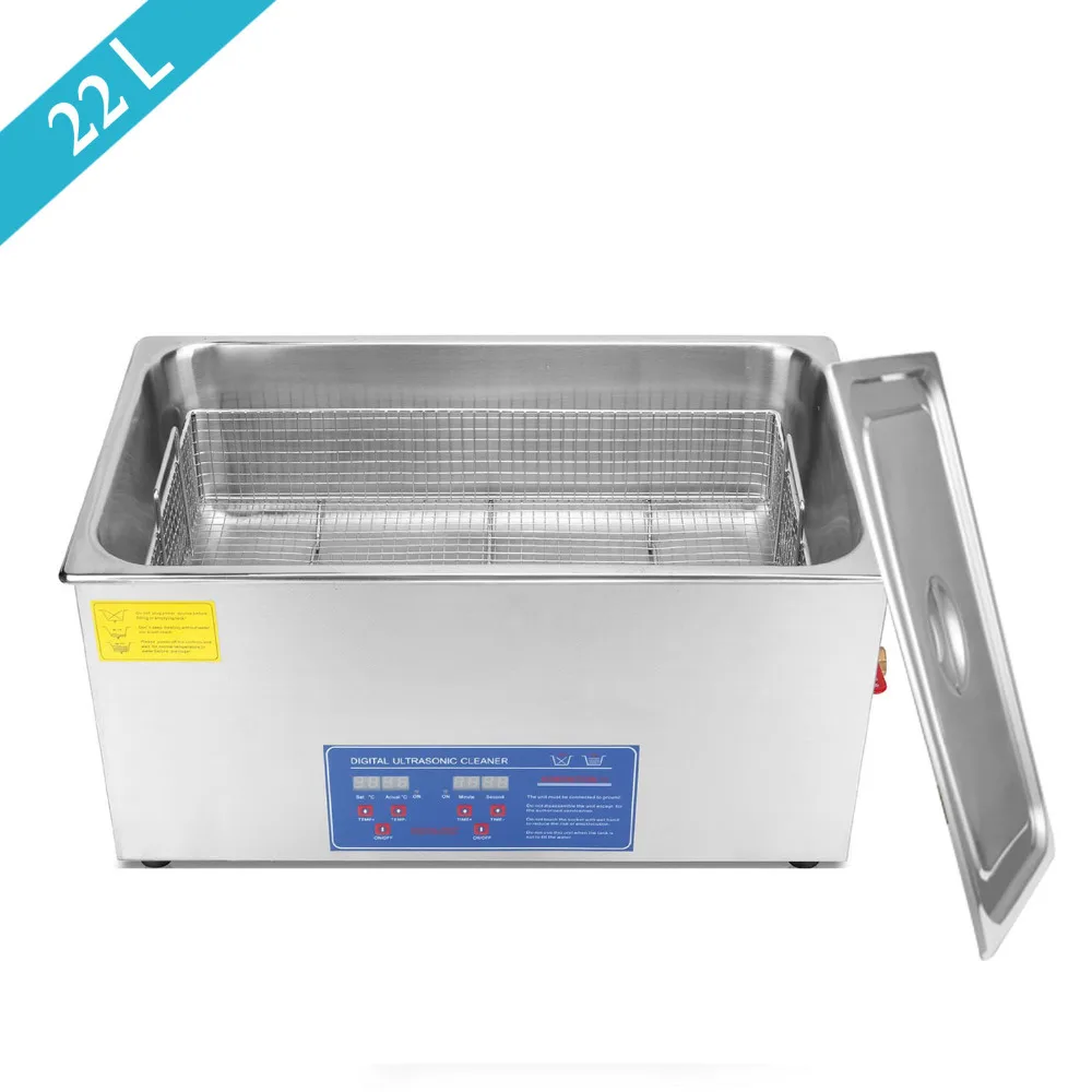 Stainless Steel 22L Liter Industry Heated Ultrasonic Cleaner Heater