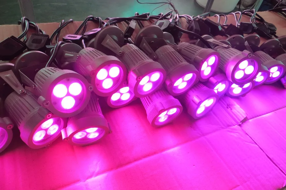 Factory 9W RGB IP65 waterproof 1224V outdoor led landscape light for