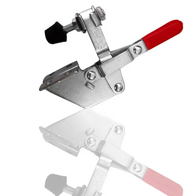 

1Pc New 220 Lbs Anti Slip Red Plastic Cover Handle Tool Toggle Clamp GH-101B For Home Factory P0.05