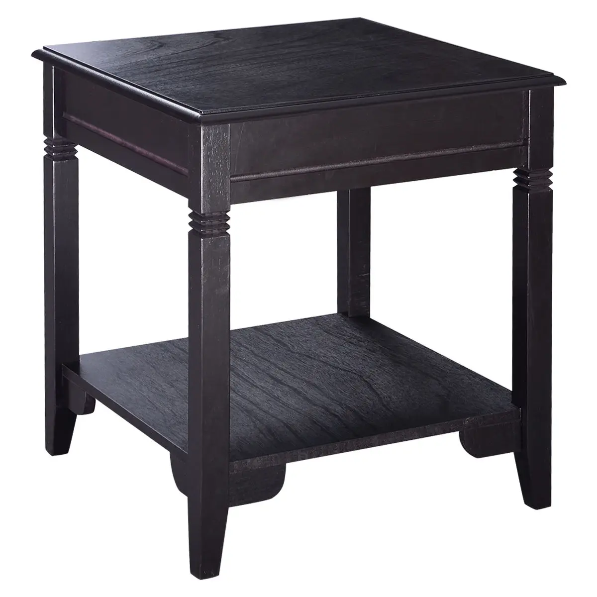 Giantex Modern End Coffee Table Durable Quality Home Furniture Storage Shelf Decor Bedroom Nightstand HW51532