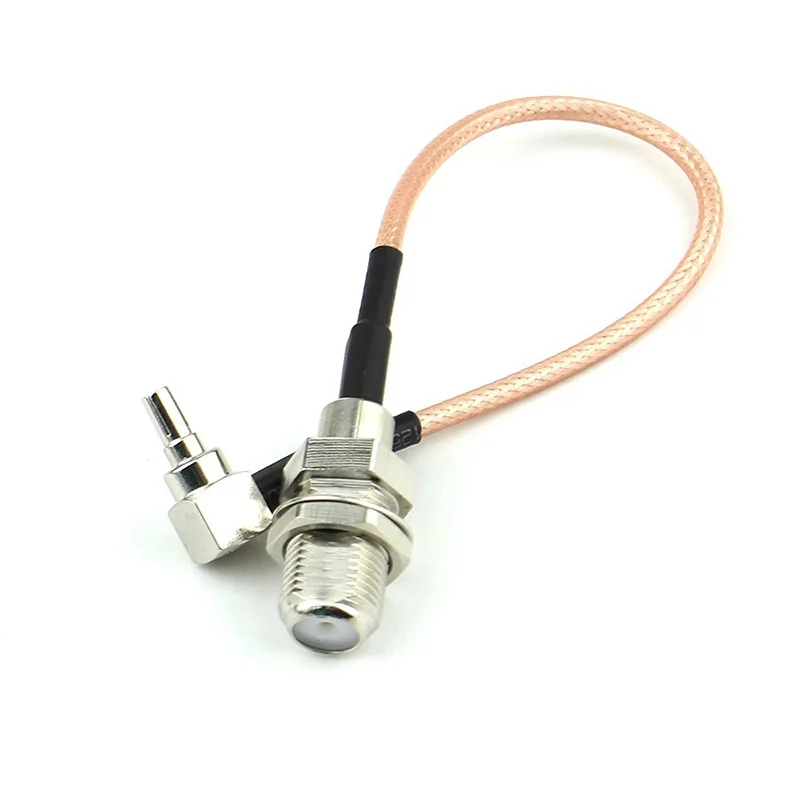

ALLISHOP RF F female bulkhead switch CRC9 pigtail cable RG316 for 3G HUAWEI usb modem wholesale 1m