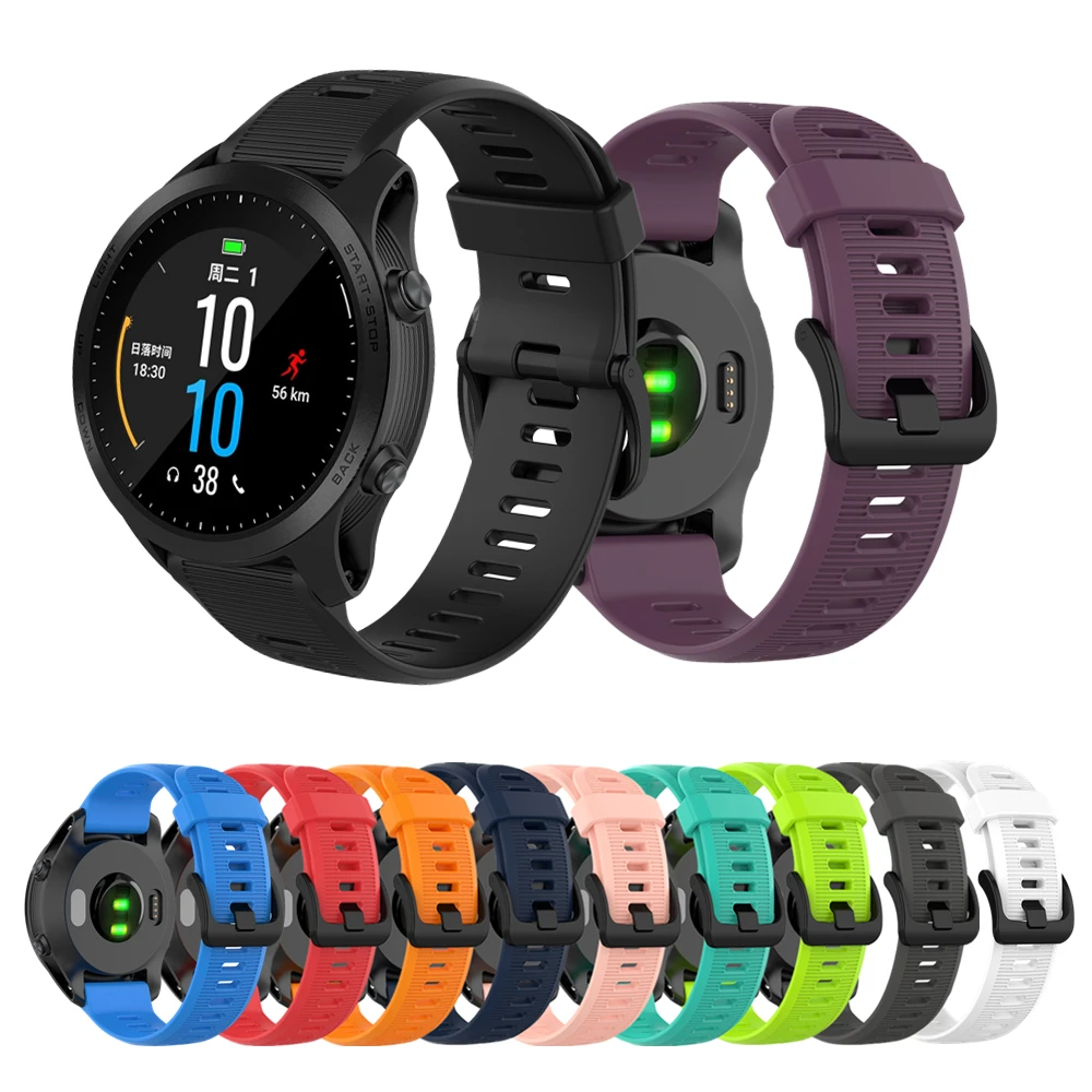 Ремешок для наручных часов Garmin Fenix 5 / Plus силиконовый спортивный браслет Forerunner 935 945