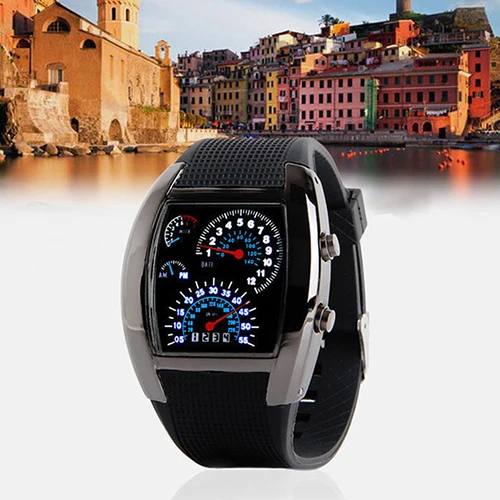 Fashion Men Stainless Steel Luxury Sport Analog Quartz LED Wrist Digital  Military Watch Top Luxury Electronics Watches 4