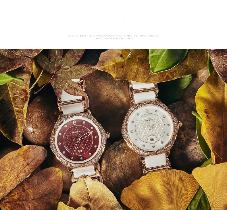 Bestdon брендовые высококачественные керамические часы для женщин элегантные Relojes Mujer модные женские часы 3 АТМ водонепроницаемые Montre Femme