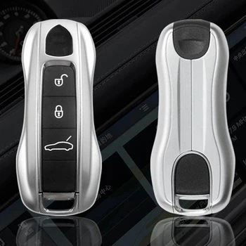 

For Porsche Cayenne 3rd Gen (PO536) 2018 2019 ABS Plastic Car Key Shell Case Cover Trim 1pcs Car Styling