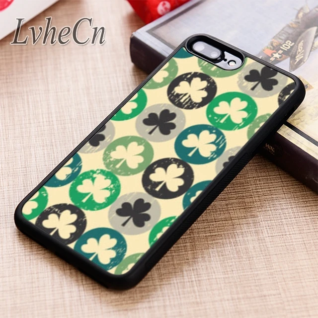 LvheCn трилистник Клевер чехол для телефона чехол для iPhone 5 6 6s 7 8 plus X XR XS max 11 Pro samsung Galaxy S7 edge S8 S9 S10