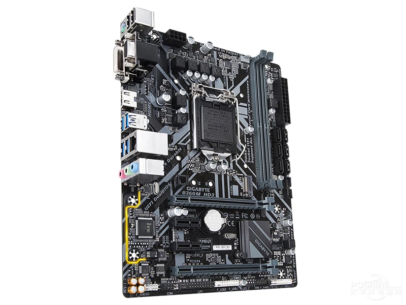 Новая Gigabyte B360M HD3 оригинальная материнская плата LGA 1151 DDR4 B360 настольная
