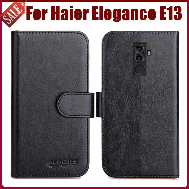 Hot Sale! Haier Elegance E13 Case New Arrival 6 Colors High Quality Flip Leather Protective Cover Phone Bag | Мобильные телефоны и
