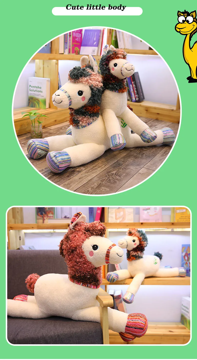 1 шт 55/80 см Плюшевые заполнены игрушечный верблюд милая мягкая игрушка в виде животного пустынный верблюд плюшевая игрушка для декорации