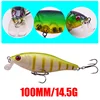 1Pcs Wobbler Fishing Lure Minnows 100mm 14.5g Crankbait Peche Bass Trolling Artificial Bait Pike Carp lures Pesca Fishing tackle ► Photo 2/6