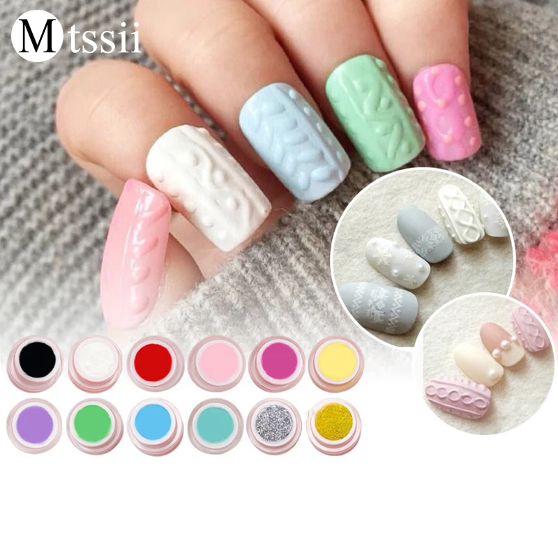 Mtssii Manicure Three dimensional Painted Nail Gel 3D Embossed Micro