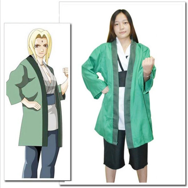 BOOCRE Аниме Naruto tsunade костюмы для косплея унисекс комплекты одежды взрослых на