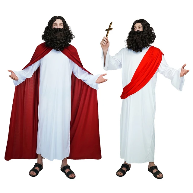 Men�s Jesus Costume Halloween Party Cosplay Purim Party Costume Jesus