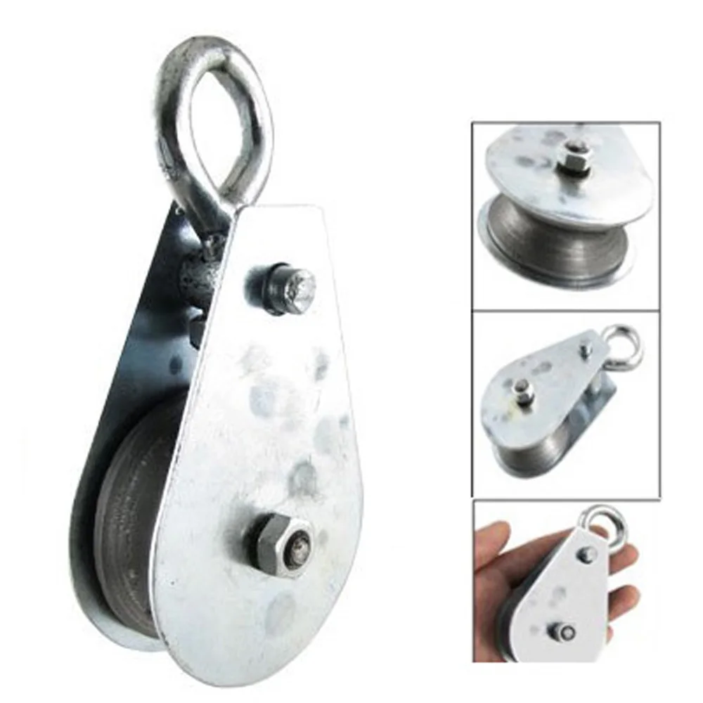 2015 Hot Swivel Hook Single Rope Lifting Pulley Load 0 1 Ton In