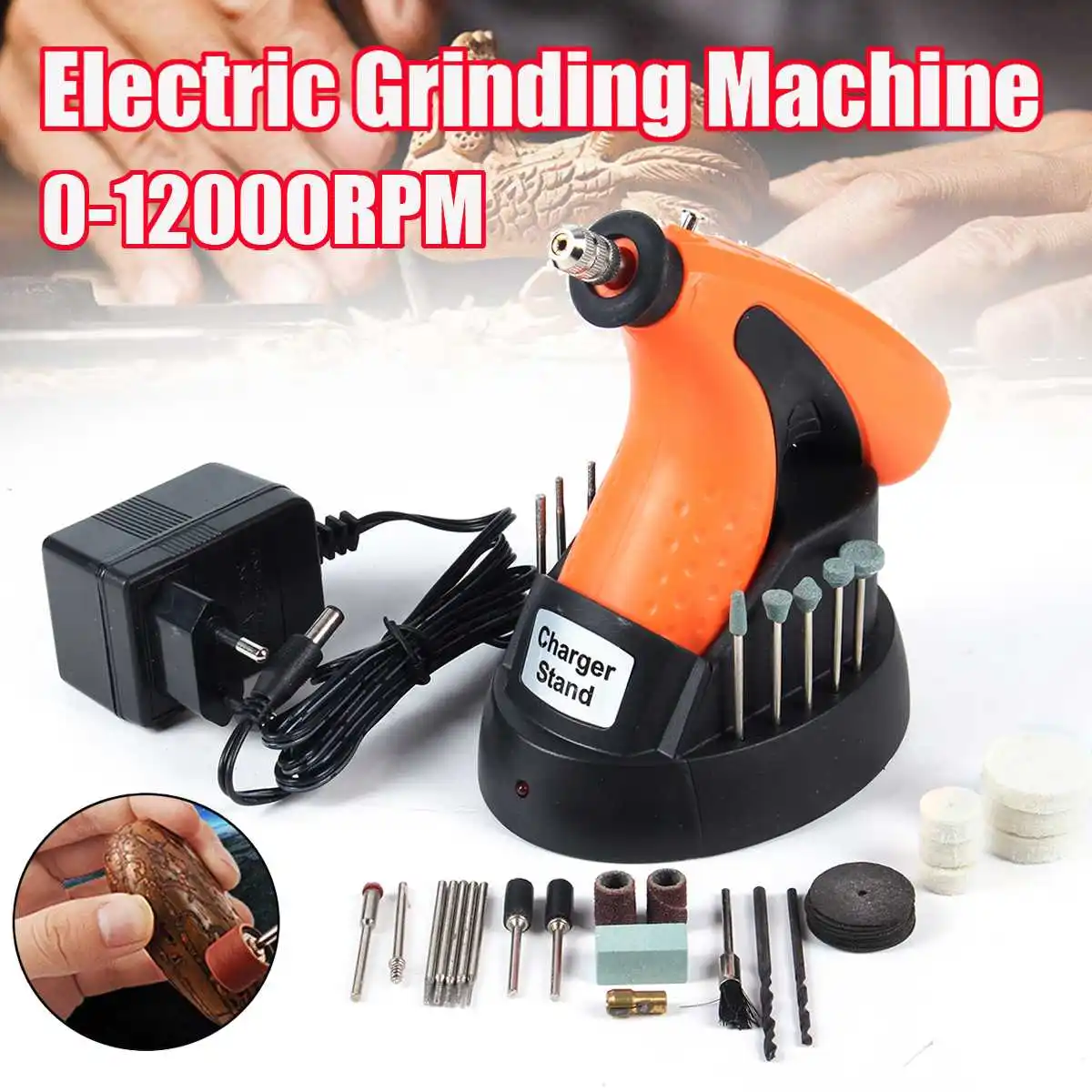 

220V AC Multi Purpose Electric Drill Cordless Electric Grinding Rotary Tool DIY Electric Grinding Sanding Power Drill