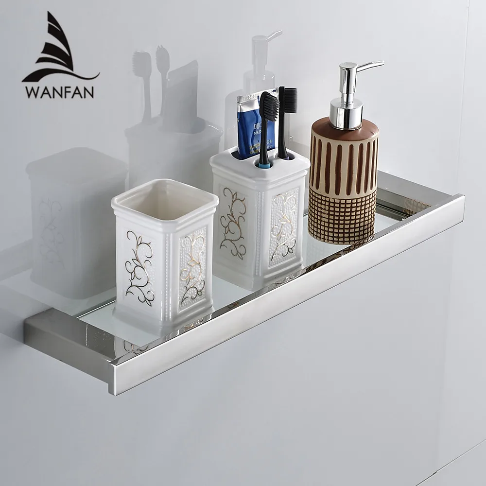 Bathroom Shelves Black Finish Stainless Steel Bath Shelf With Single