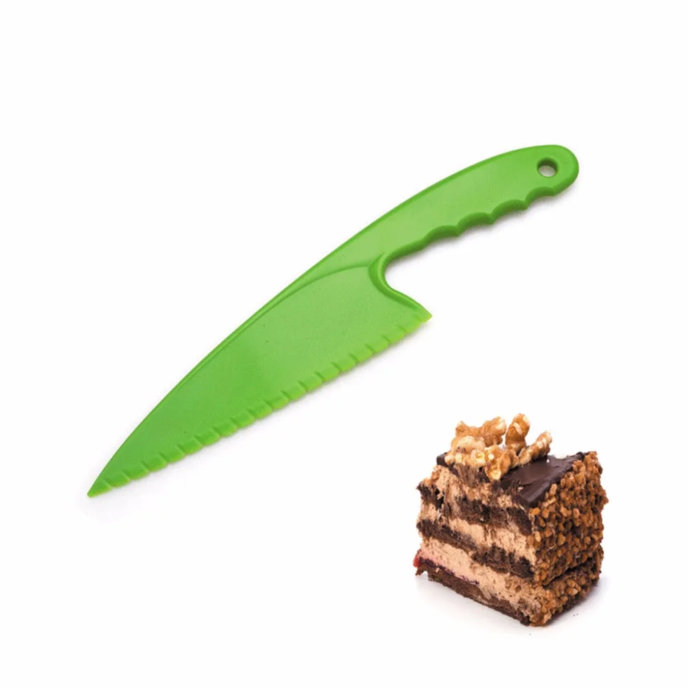 

Multi-Color Safe Food Grade PP Cake Knife Plastic Cutter For Pizza Bread Sushi Home Kitchen Baking Tools