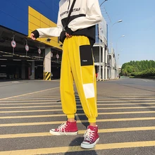 Осенние новые мужские модные простые Молодежные повседневные штаны в стиле хип-хоп с перекрестными носками, свободные штаны-шаровары