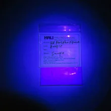 УФ-фосфорный пигмент, УФ флуоресцентный пигмент, цвет: белый, под УФ Светлый цвет: фиолетовый,: HLA-05, 1 лот = 5 г