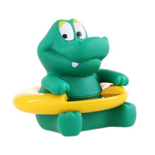 Цифровой Детский термометр для ванной душ Температура воды утенок термометр 6 мультяшный в виде животных опционально детская игрушка для ванны - Цвет: Green crocodile