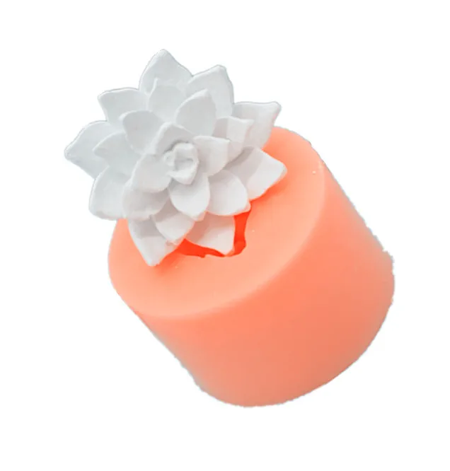 

3D Cactus Mold DIY plaster Flower Craft Making Tool DIY silicone Gypsum Mould