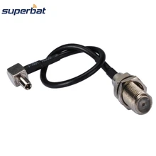 Superbat RF коаксиальный кабель F Женский Джек TS9 косичка для беспроводной маршрутизатор Novatel Merlin C777/huawei E398 RG174 15 см