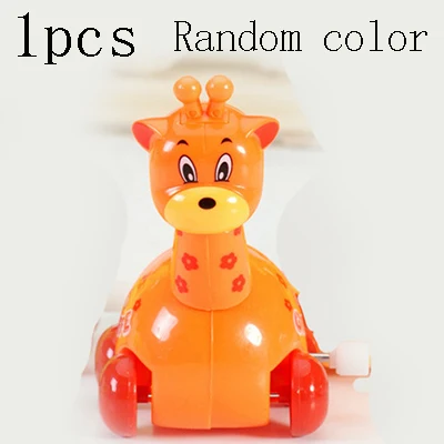 10 стиль заводные игрушки детские металлические пластиковые игрушки до 1 года робот куриный Краб ретро автомобиль ветряная старинная игрушка самолеты ветряные - Цвет: 1 pcs  giraffe