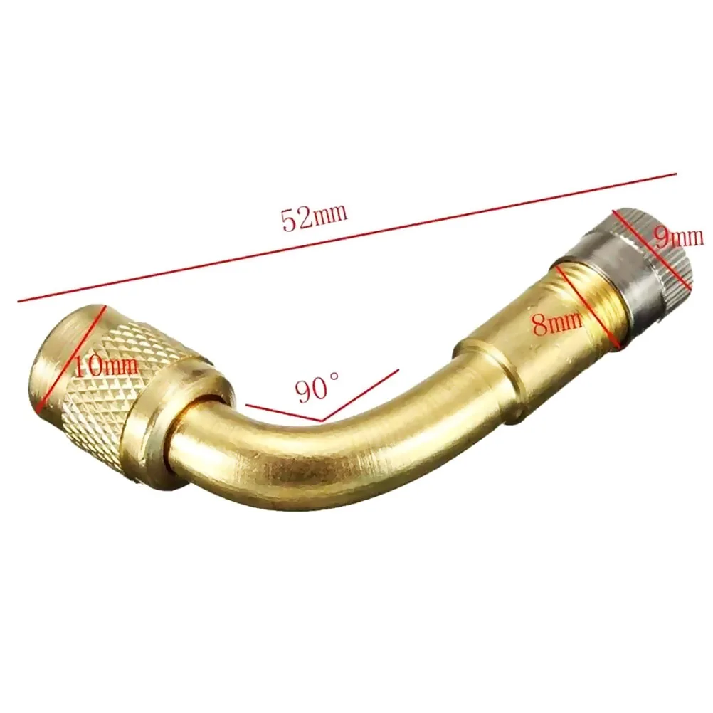 Автомобильные шины для мотоцикла из латуни 45 °/90 °/135 градусов шток толкателя клапана надувная насадка воздушный клапан Кепки контрольный инструмент автомобильных металлических удлиненный надувная труба