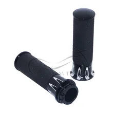 Черные мотоциклетные электронные ручки с ЧПУ рукоятка для Harley Softail, узкий Fat Boy Touring FLHX Street Electra Glide