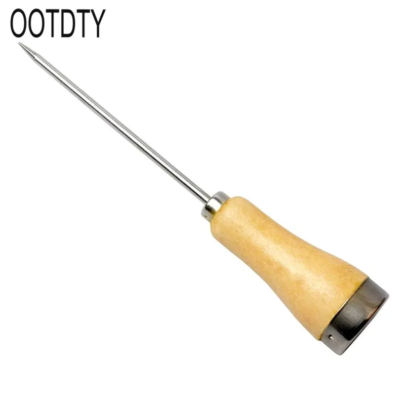 

Wooden Handle Single Stick Ice Pick Bar Freezer Stainless Steel For Ice Carving Tool