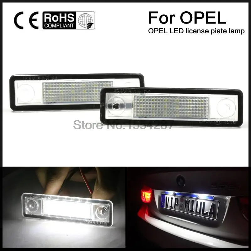 

2x LED Number License Plate Light fit For Vauxhall Opel Corsa B Astra F G Vectra Omega