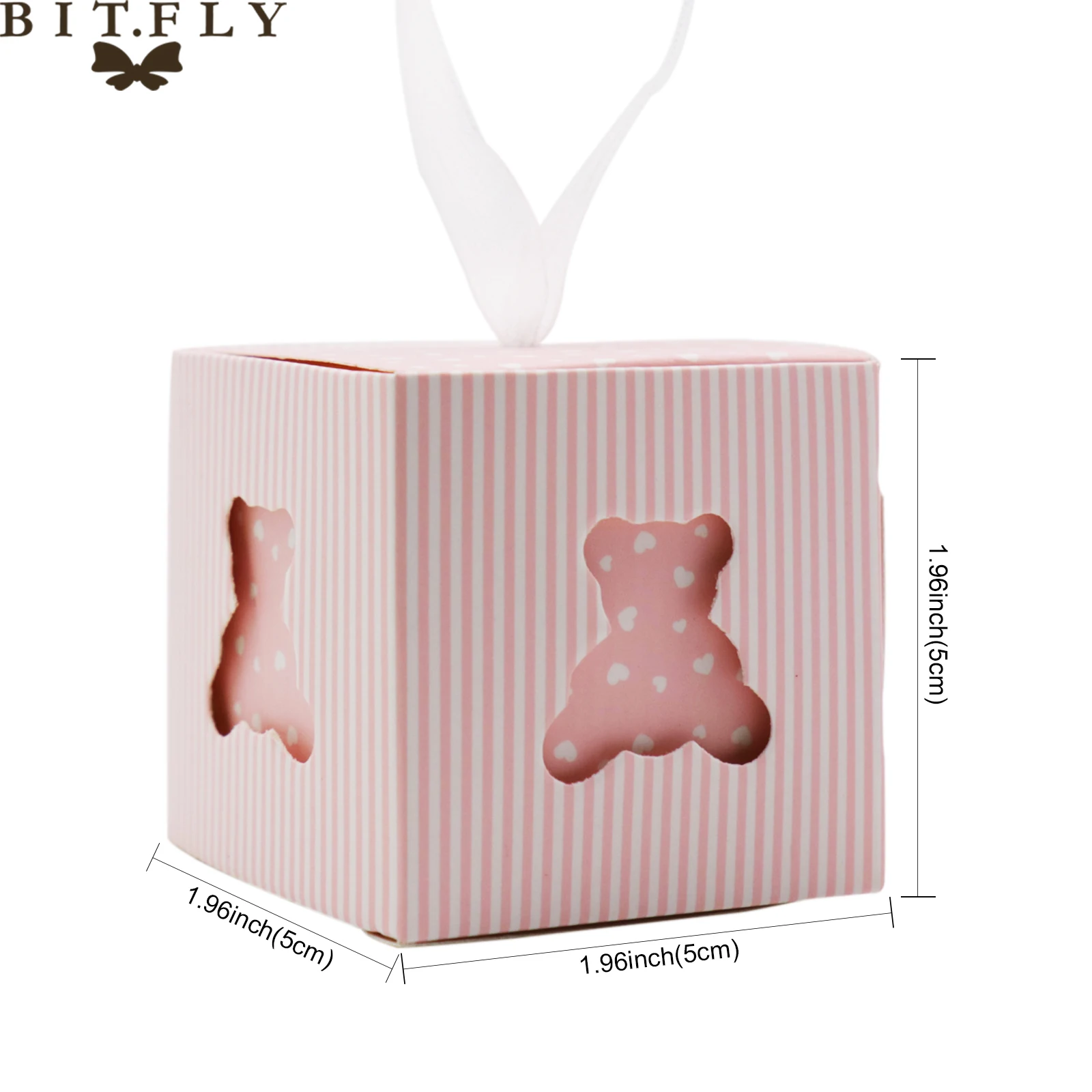 BIT. FLY 10 шт./лот розовый/синий милый медведь Подарочная коробка Свадьба День Рождения Вечеринка ребенок душ коробка конфет праздничные вечерние принадлежности