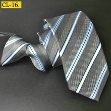 Новая мода 6 см тонкий галстук с молнией для мужчин Выпускной церемония полосатый галстук формальный рабочий мужской s Gravata тонкий легкий галстук