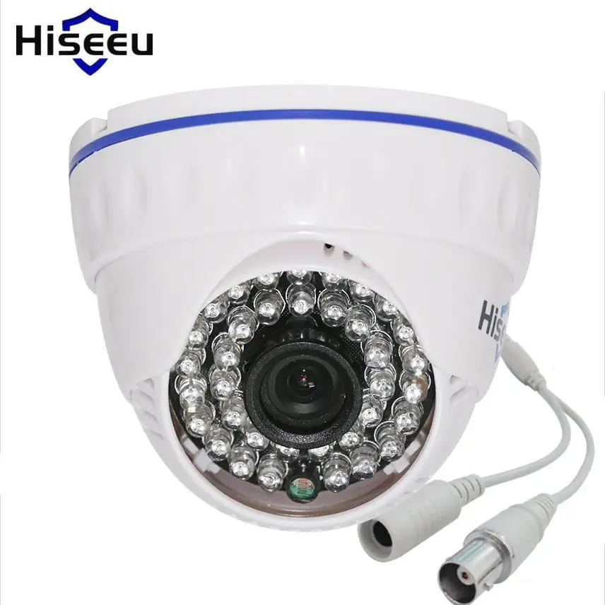 Hiseeu AHDH 1080P семейная Мини купольная камера безопасности аналоговая CCTV камера для помещений ИК Ночное Видение Plug and Play AHCR512