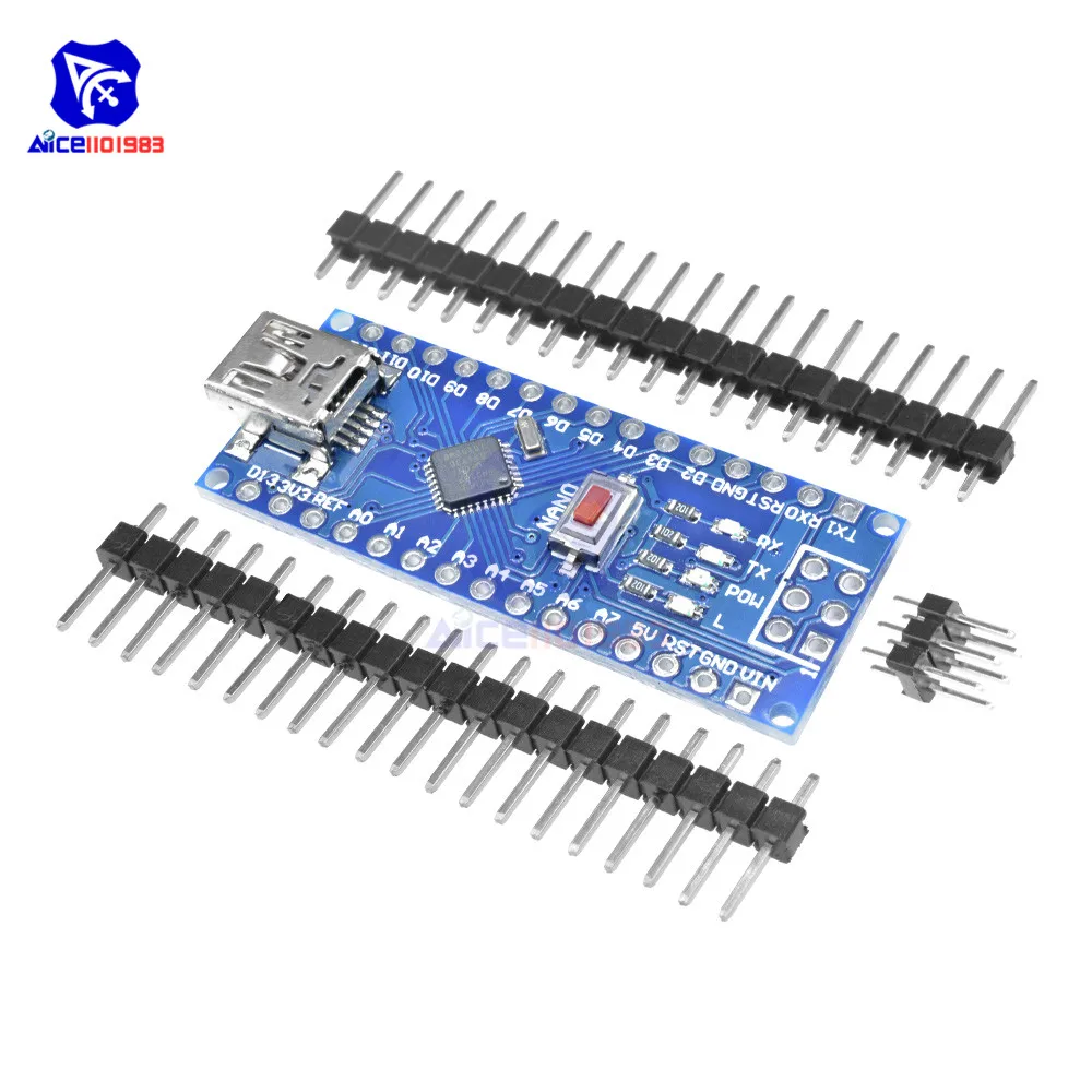 Mini USB CH340 Nano 3,0 ATmega328P ATmega328 плата контроллера для Arduino CH340G MEGA328 Nano V3.0 5 в 16 м модуль драйвера