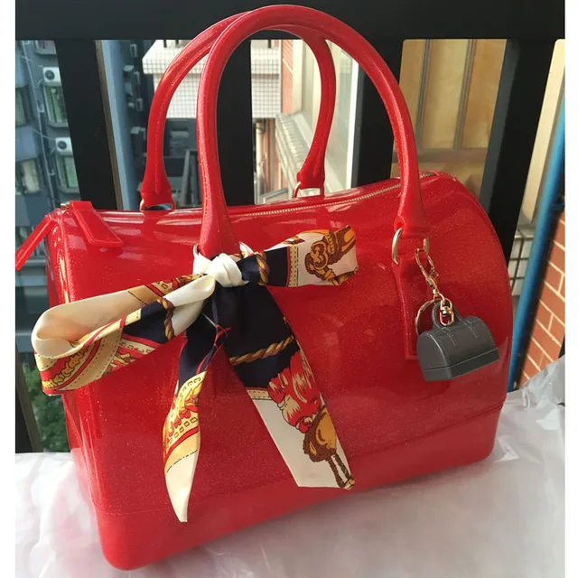 Online Jellyooy Glitter 30cm Extral Large Size Women Silicone 30cm Extral Large Size Women Silicone Jelly Handbag Boutique Tote Candy Colorstransparent Casual Beach Bag