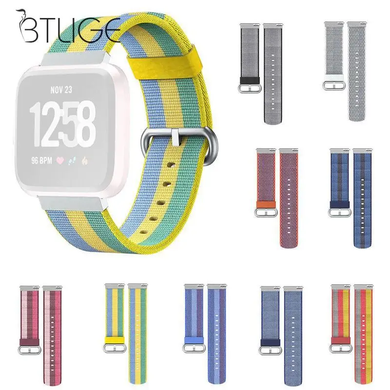 

Durable Nylon Watch Band For Fitbit Versa Band Replacement Stable Watch Strap Wristband Smart Bracelet Wrist